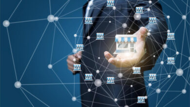 Franchise digital marketing strategy featuring SEO, local search optimization, social media, and online advertising for multi-location businesses.