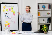 Professional marketing strategist planning digital marketing campaigns and business growth