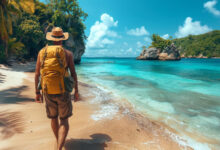 Turks and Caicos travel updates featuring Grace Bay Beach, airport arrivals, travel planning, and tropical vacation information.