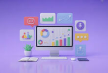 Social media monitoring tools dashboard for tracking brand mentions and engagement
