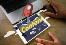 Content marketer planning a content marketing strategy
