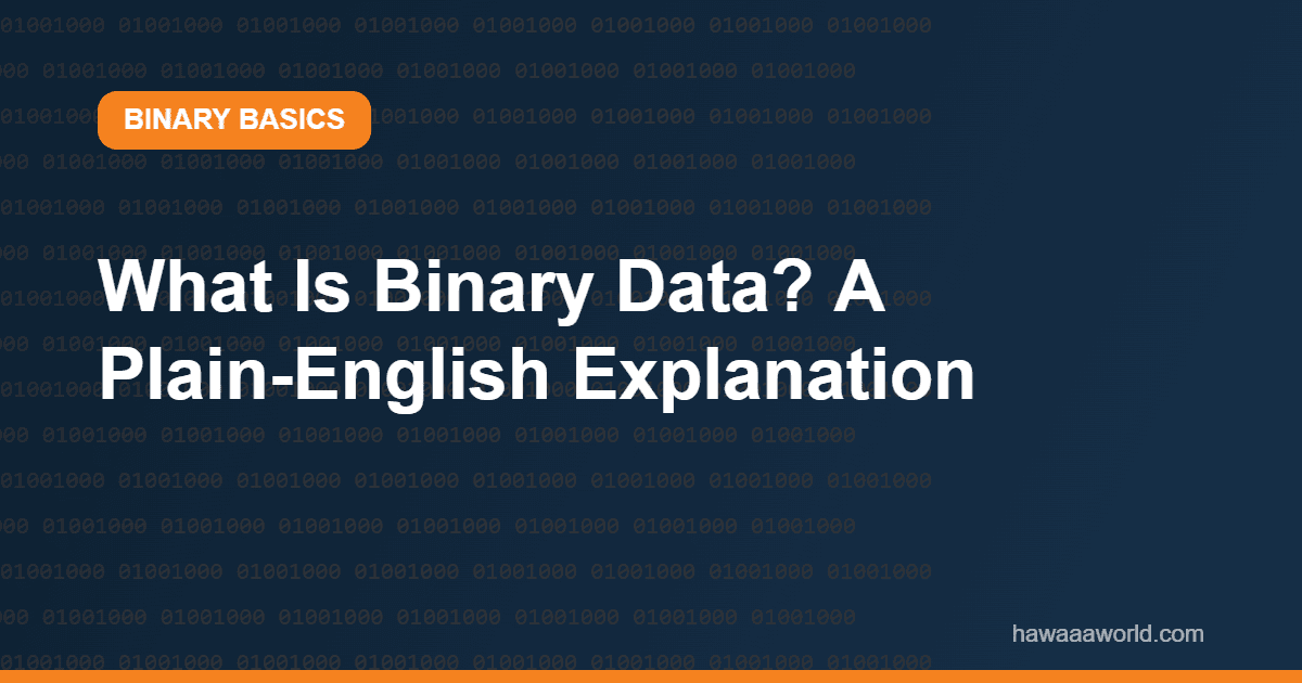 What Is Binary Data? A Plain-English Explanation
